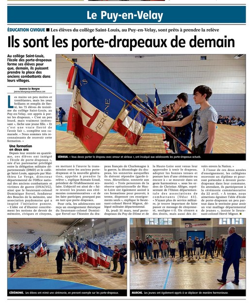 article école porte drapeaux