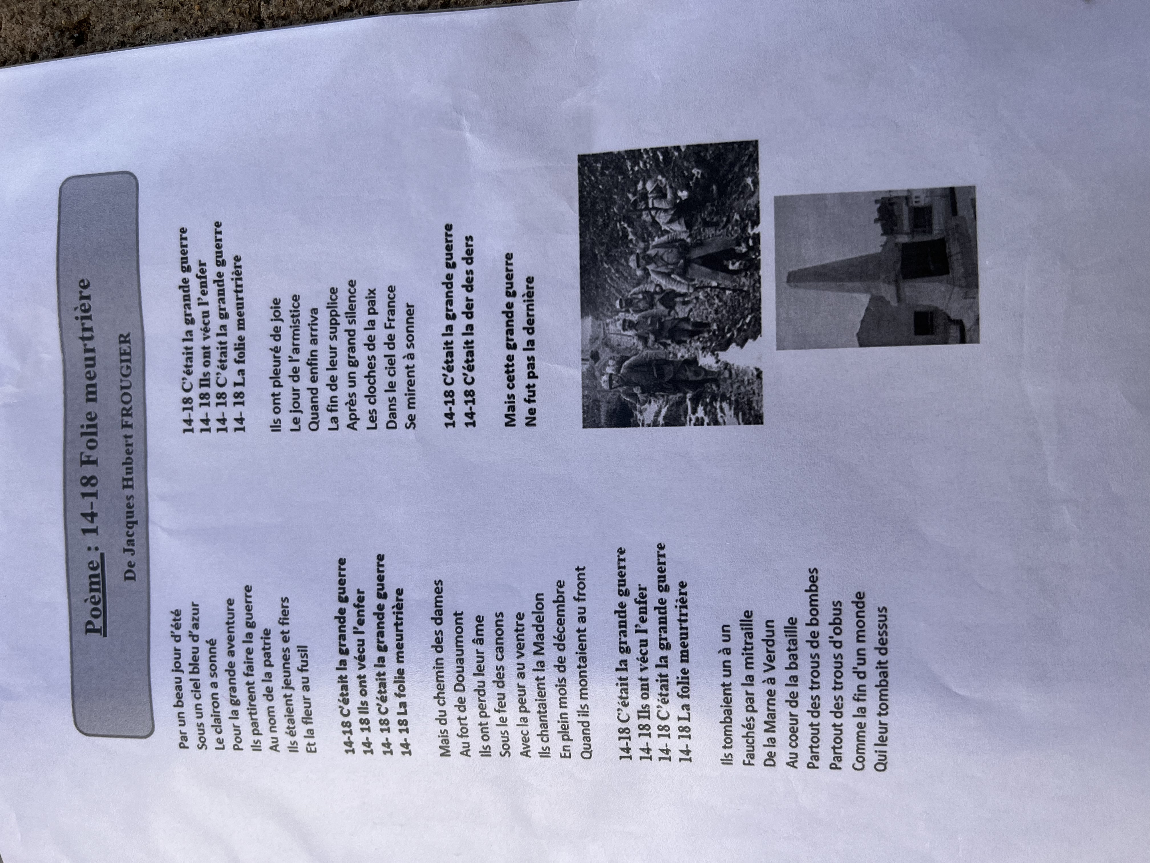 Lecture à la cérémonie de Baccarat